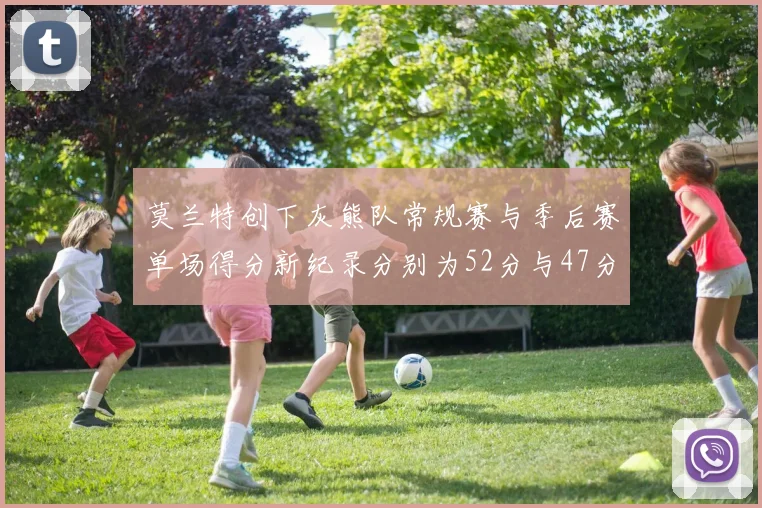 莫兰特创下灰熊队常规赛与季后赛单场得分新纪录分别为52分与47分